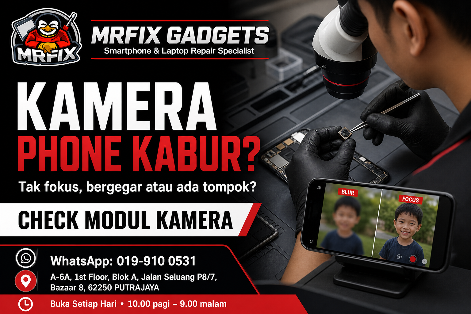 Kamera phone kabur MRFIX Putrajaya