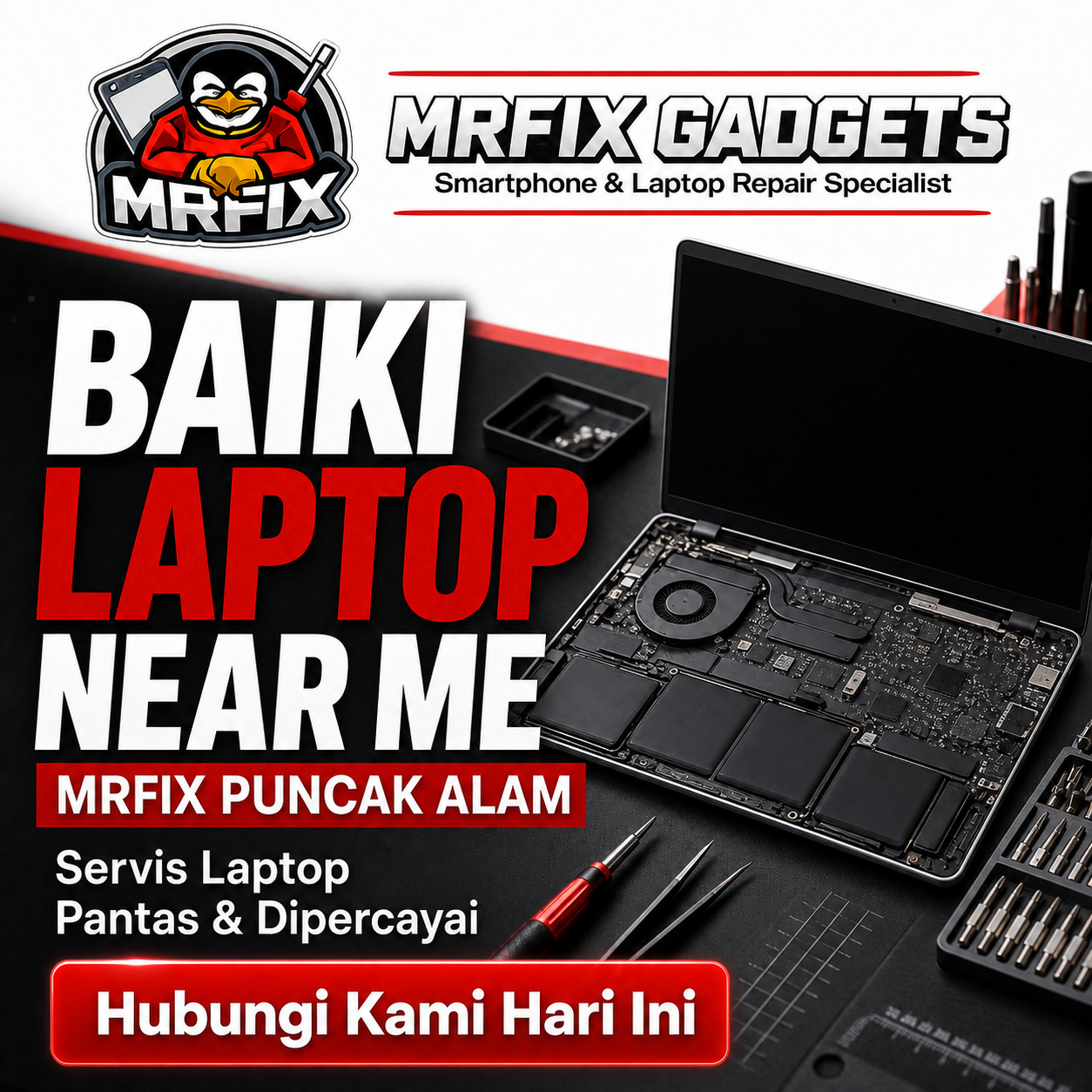 Baiki laptop MRFIX Putrajaya