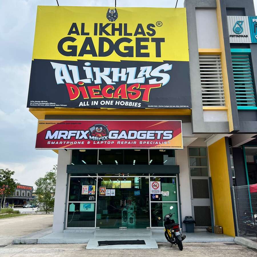 Kedai repair phone Puncak Alam - premis MRFIX Gadgets di Hillpark Puncak Alam