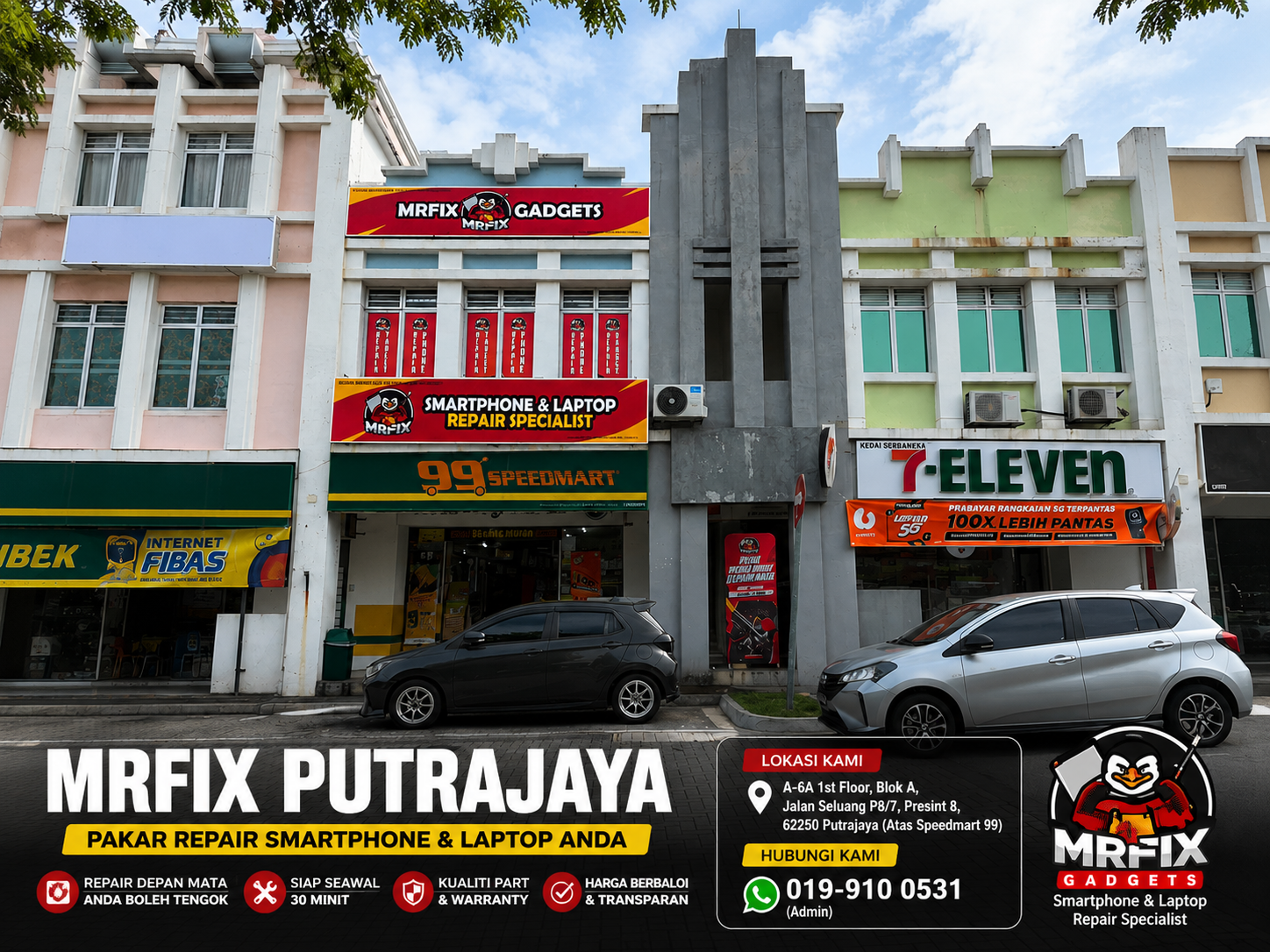 MRFIX Putrajaya phone repair shop at Presint 8