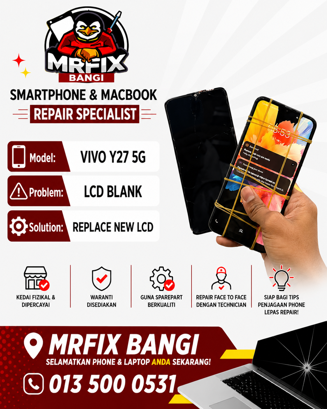Smartphone audio diagnosis near Bangi