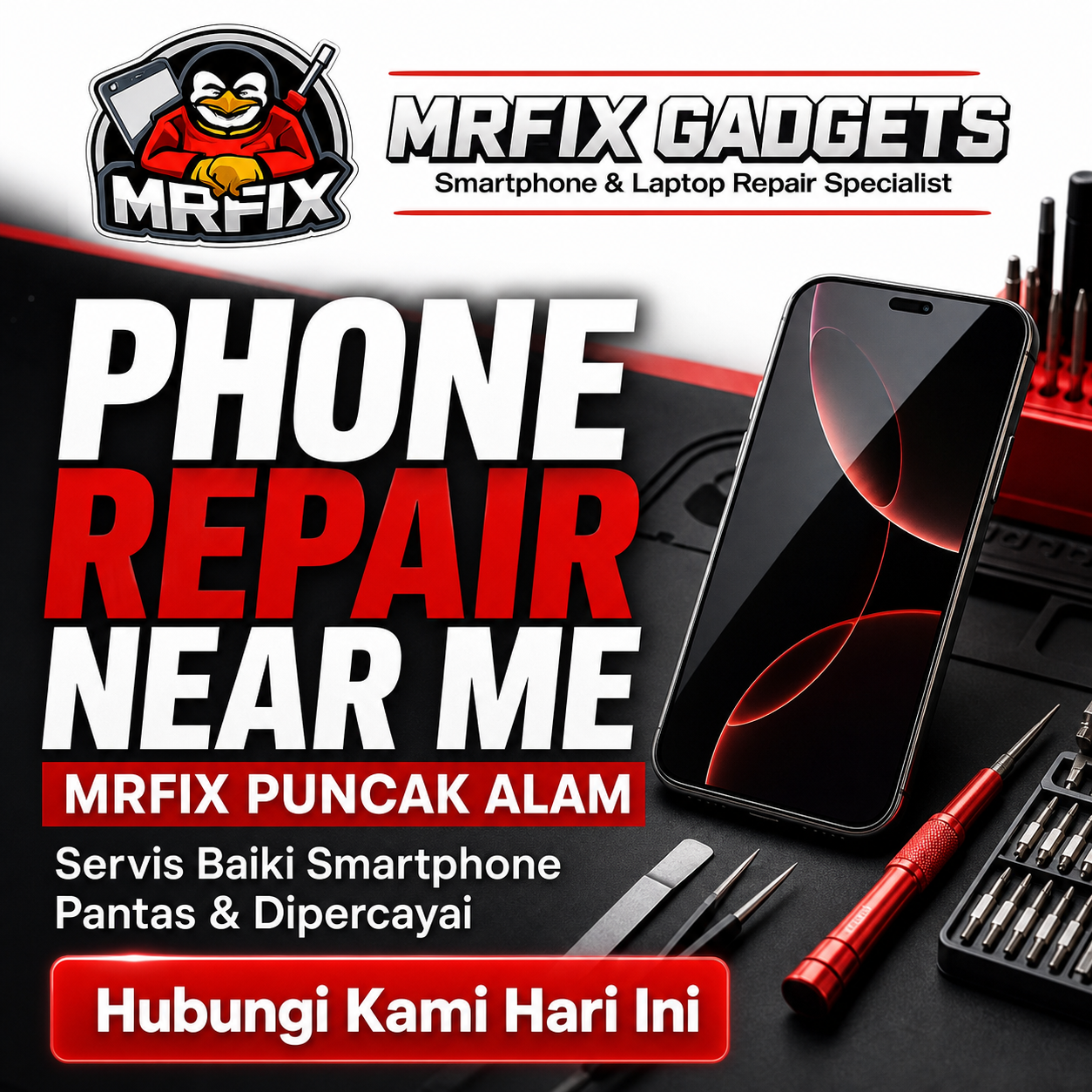 Kedai repair phone MRFIX Putrajaya
