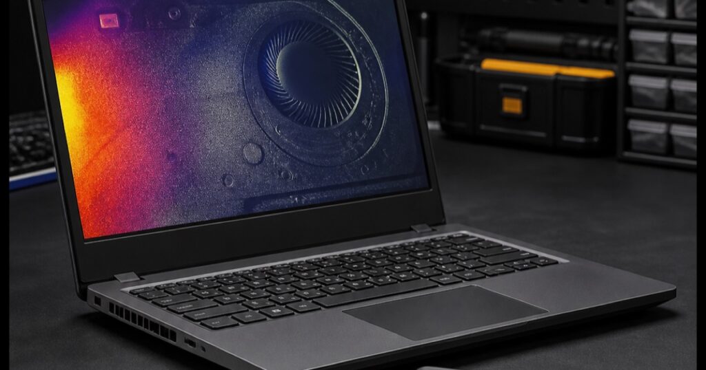Laptop overheating repair Putrajaya heat-clue illustration