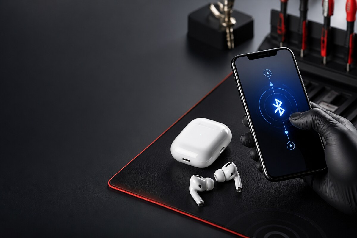 Perbandingan aksesori semasa diagnosis sambungan Bluetooth