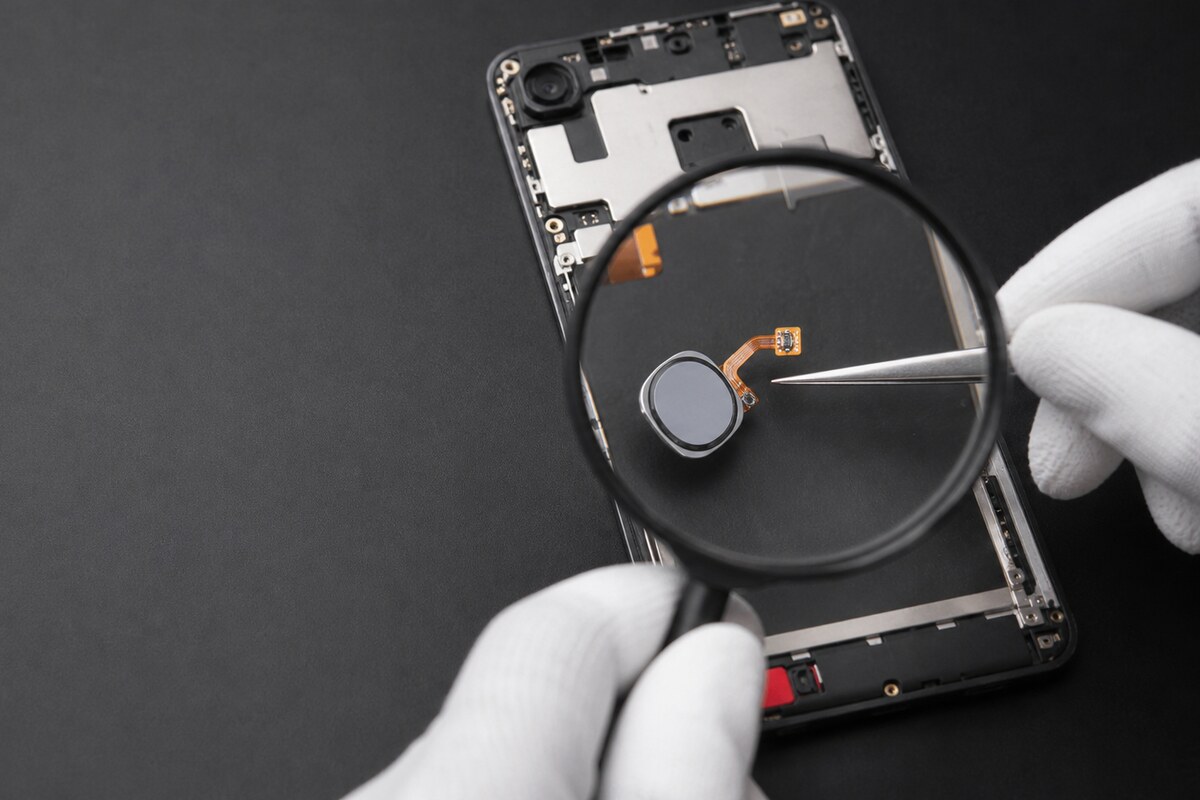 Pemeriksaan sensor cap jari untuk repair fingerprint sensor phone Bangi