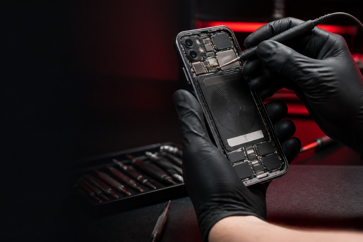 Pemeriksaan kawasan antena untuk repair NFC phone Bangi