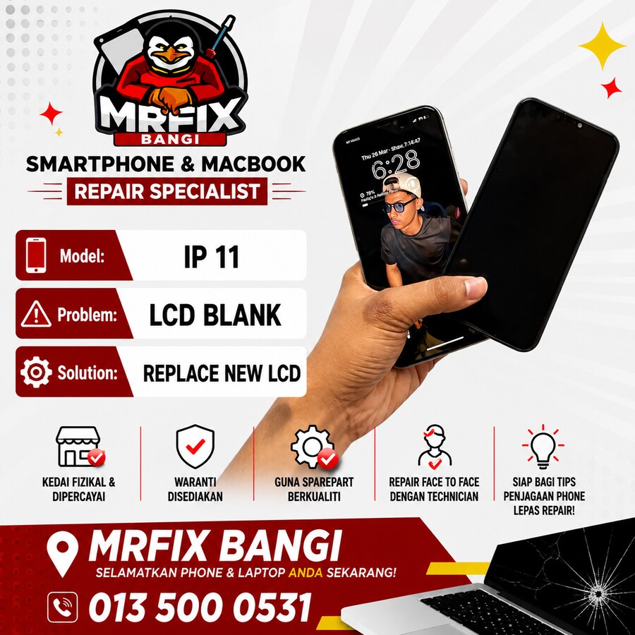 Pemeriksaan telefon untuk repair phone signal Bangi