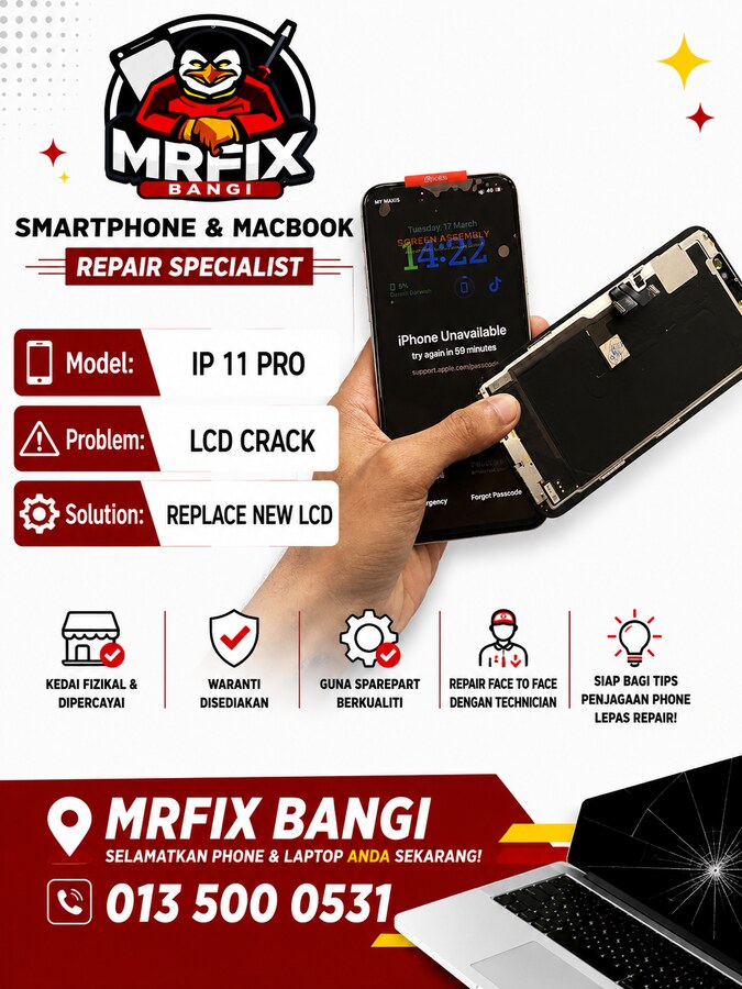 Diagnosis sambungan rangkaian telefon di MRFIX Bangi