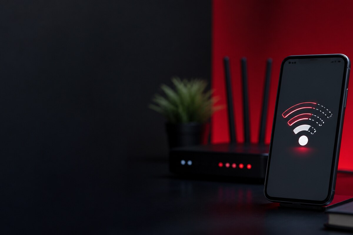 Pemeriksaan corak rangkaian dan antena WiFi telefon