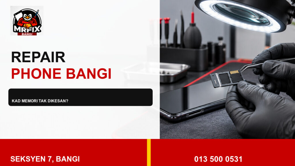 Repair SD Card Slot Phone Bangi: Bila Kad Memori Tidak Dikesan — featured image