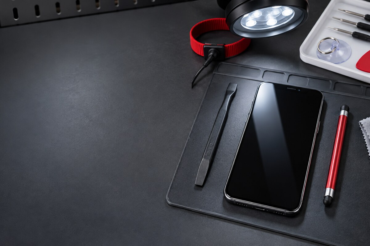 Ujian kawasan touch dead zone pada telefon di Bangi